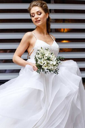 Abito da Sposa in Taffeta seducente stravagante Conotta V-Scollo in pizzo - Foto 5