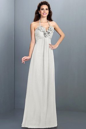 Prinzessin A-Linie Ärmelloses Normale Taille Brautjungfernkleid aus Chiffon - Bild 16