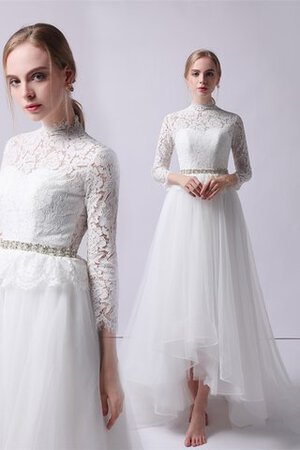 Abito da sposa moda sogno lupetto naturale spazzola treno in tulle - Foto 2