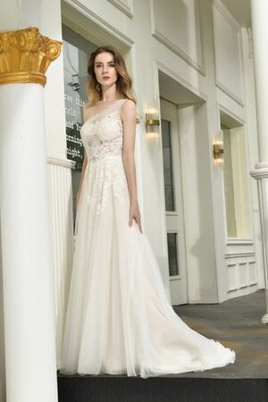 Robe de mariée joli boutonné de traîne courte fermeutre eclair intemporel - Photo 9