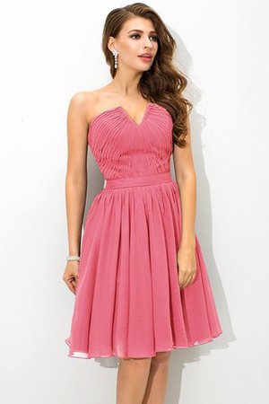 Robe demoiselle d'honneur naturel plissage avec fronce de princesse en chiffon - Photo 28