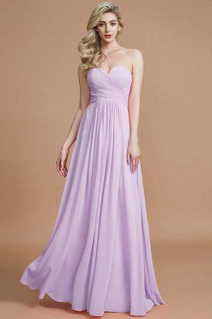 Abito da Damigella Senza Maniche in Chiffon Naturale A-Line Principessa - Foto 24