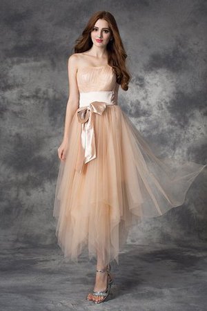 Robe fête de la rentrée bref a-ligne avec sans manches de princesse de bustier - Photo 4