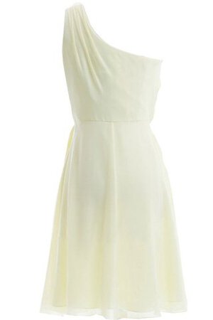 Robe demoiselle d'honneur naturel plissé bref avec chiffon fermeutre eclair - Photo 2