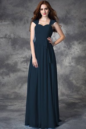 Prinzessin Breiter Träger Normale Taille Reißverschluss Chiffon Brautjungfernkleid - Bild 10