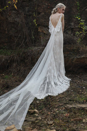 Robe de mariée jusqu'au sol sucré décolleté dans le dos intemporel impressioé - Photo 3