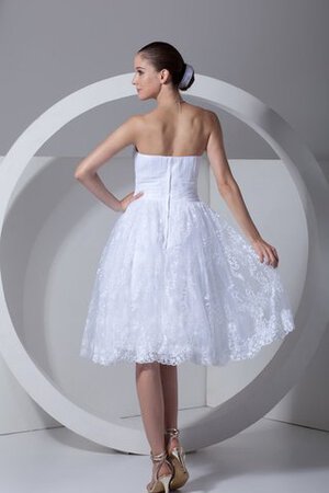 Robe de graduation romantique ligne a appliques de bustier avec sans manches - Photo 8