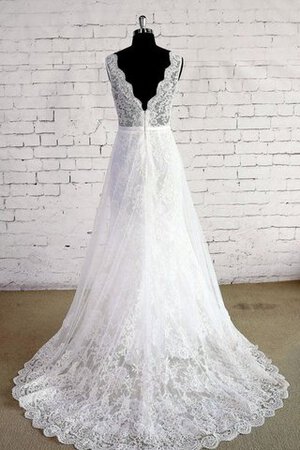 Abito da Sposa Semplice Elegante sexy in Pizzo Seghettato Scollo Cerniera - Foto 2