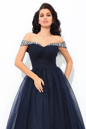 Reißverschluss Duchesse-Linie Normale Taille Anständiges Quinceanera Kleid mit Perlen - Bild 6