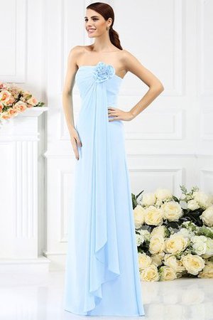 Robe demoiselle d'honneur longue avec fleurs avec chiffon de bustier ligne a - Photo 18