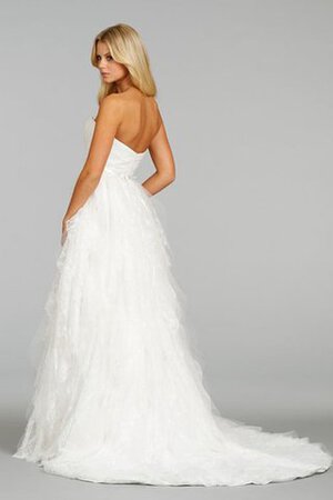 Robe de mariée sexy col en forme de cœur au drapée avec ruban décolleté dans le dos - Photo 4