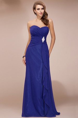 Robe demoiselle d'honneur longue avec perle en chiffon collant de lotus - Photo 25