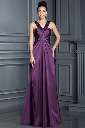 Robe demoiselle d'honneur longue avec zip avec sans manches de princesse ligne a - Photo 7