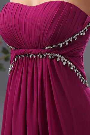 A linie Herz-Ausschnitt Chiffon Paillettenbesetztes Abendkleid mit Empire Taille - Bild 4