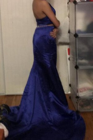 Moderno Vestido de Fiesta de Corte Sirena de Plisado de Escote halter - Foto 2