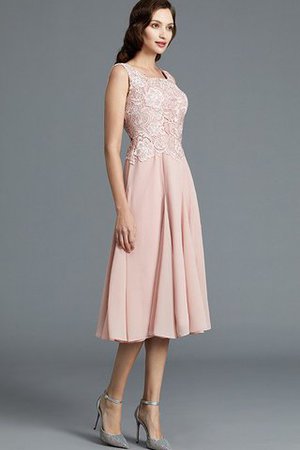 Abito mamma Sposa A-Line Sotto Ginocchio Naturale in Chiffon Principessa - Foto 6