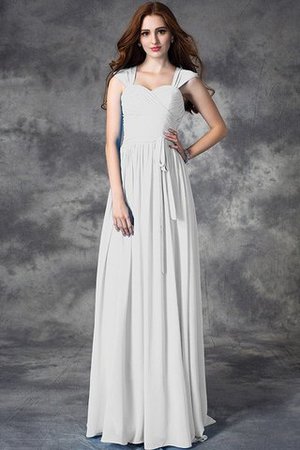 Prinzessin Breiter Träger Normale Taille Reißverschluss Chiffon Brautjungfernkleid - Bild 28