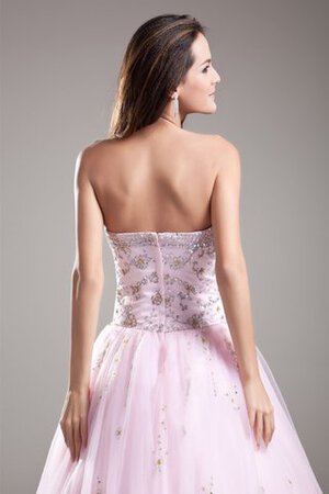 Robe de quinceanera en organza de bustier de mode de bal textile en tulle avec perle - Photo 7