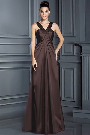 Robe demoiselle d'honneur longue avec zip avec sans manches de princesse ligne a - Photo 8