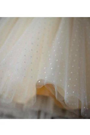 Robe de cortège enfant naturel col u profond jusqu'au sol fermeutre eclair en tulle - Photo 5