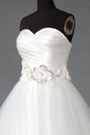 Abito da Sposa in Raso con Perline a riva Cuore stravagante Ball Gown - Foto 3