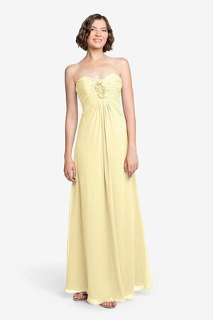 Robe demoiselle d'honneur ruché avec chiffon de bustier longueru au niveau de sol - Photo 21