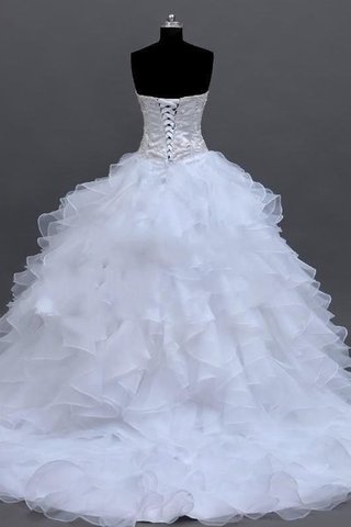 Vestido de Novia de Hasta el suelo de Apliques de Manga suelta de Encaje Adorno - Foto 2