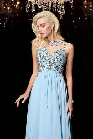 Robe de soirée longue de princesse manche nulle avec perle avec zip - Photo 7