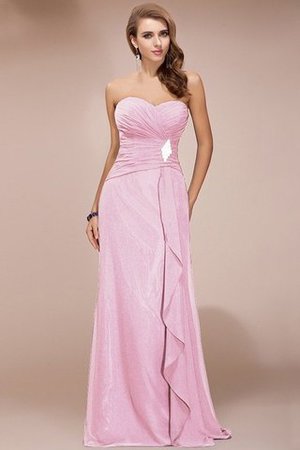 Robe demoiselle d'honneur longue avec perle en chiffon collant de lotus - Photo 22