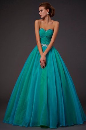 Abito Quinceanera con Perline Allacciato Lungo Alta Vita Ball Gown - Foto 1