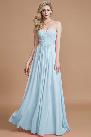 Abito da Damigella Senza Maniche in Chiffon Naturale A-Line Principessa - Foto 23