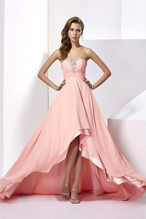 Robe de soirée femme branché avec perle en chiffon avec zip de princesse - Photo 1