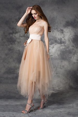 Robe fête de la rentrée bref a-ligne avec sans manches de princesse de bustier - Photo 5