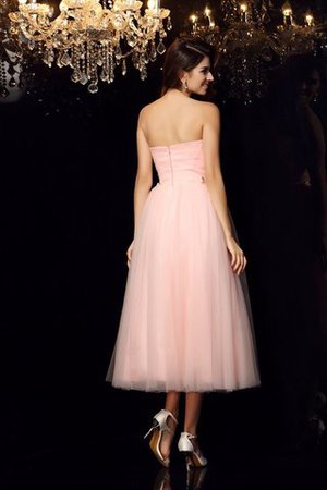 Robe de quinceanera en satin avec sans manches de mode de bal ceinture de bustier - Photo 2