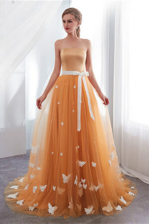 Robe de bal en salle splendide cordon textile en tulle modeste - Photo 1