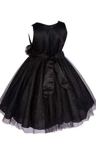 Robe de cortège enfant plissé encolure ronde avec zip ligne a avec fleurs - Photo 2