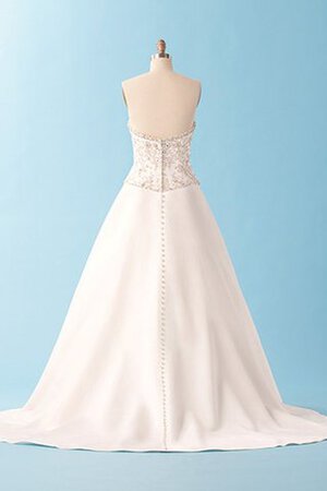 Robe de mariée vintage formelle avec perle cordon en satin - Photo 2