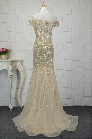 Robe de bal en tulle en satin rêveur brillant longue - Photo 6