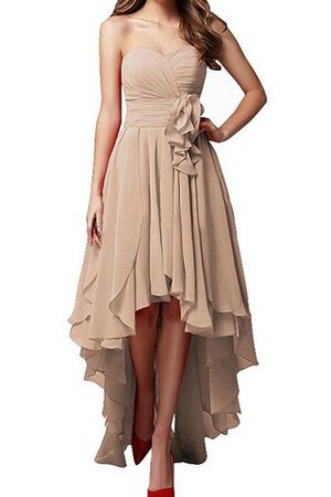 Robe demoiselle d'honneur avec ruban avec gradins a-ligne ceinture en chiffon - Photo 1