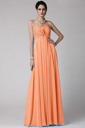 Robe demoiselle d'honneur longue de fourreau de lotus avec sans manches en chiffon - Photo 20