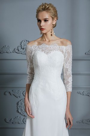 Vestido de Novia en Gasa de Largo de Cremallera de Hermoso - Foto 7