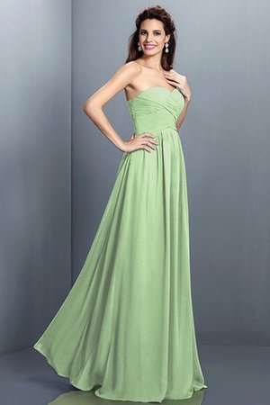 Robe demoiselle d'honneur plissage de princesse manche nulle avec chiffon au drapée - Photo 26