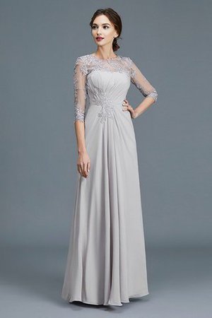 Robe mère de mariée vintage ligne a de lotus de princesse col u profond - Photo 3