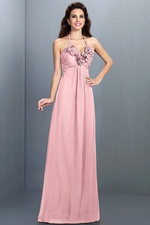 Prinzessin A-Linie Ärmelloses Normale Taille Brautjungfernkleid aus Chiffon - Bild 21