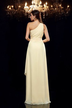 Robe de bal naturel d'épaule asymétrique haut bas avec sans manches asymétrique - Photo 2