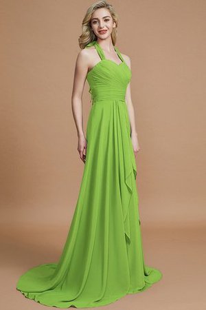 Robe demoiselle d'honneur naturel de dos nu de princesse en chiffon a-ligne - Photo 19