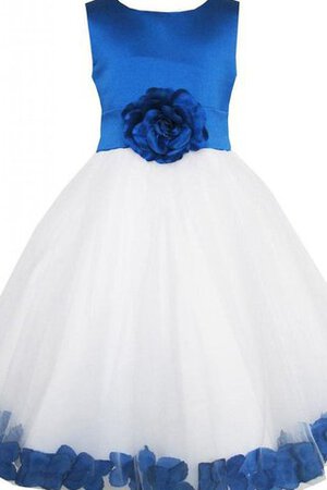 Robe de cortège enfant en satin fermeutre eclair textile en tulle avec nœud - Photo 1