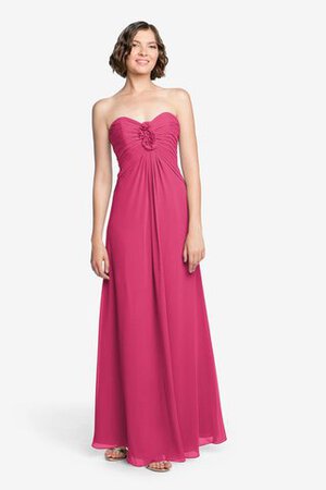 Robe demoiselle d'honneur ruché avec chiffon de bustier longueru au niveau de sol - Photo 17