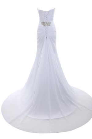 Robe de mariée classique pailleté exclusif avec perle bustier de superposé - Photo 5