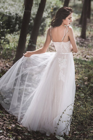 Abito da sposa in tulle in stain elastico con nastro bellissimo a riva all aperto - Foto 3